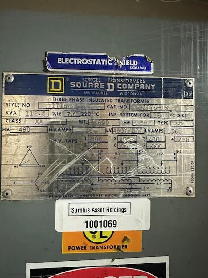 Used Square D 112.5