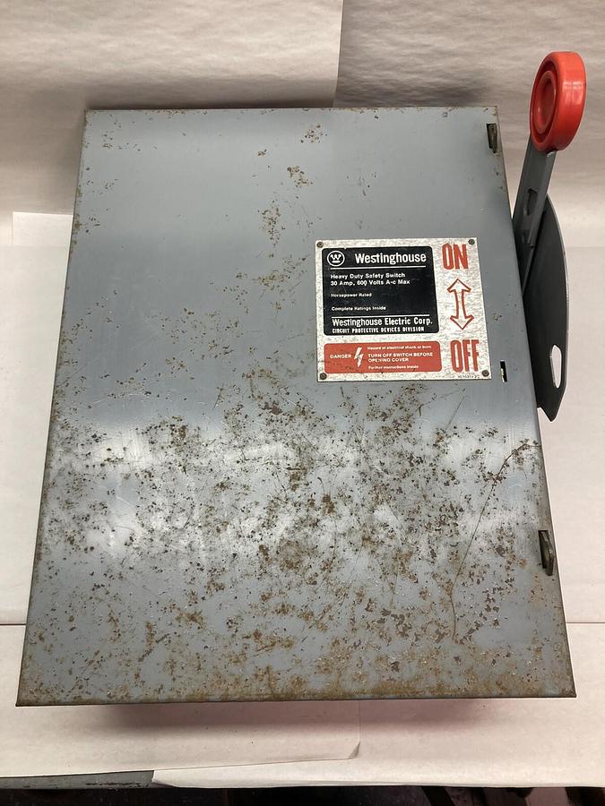 Used Westinghouse,HFN461,Disconnect Safety Switch