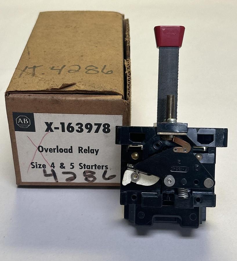 ALLEN BRADLEY,X-163978,OVERLOAD RELAY NOS
