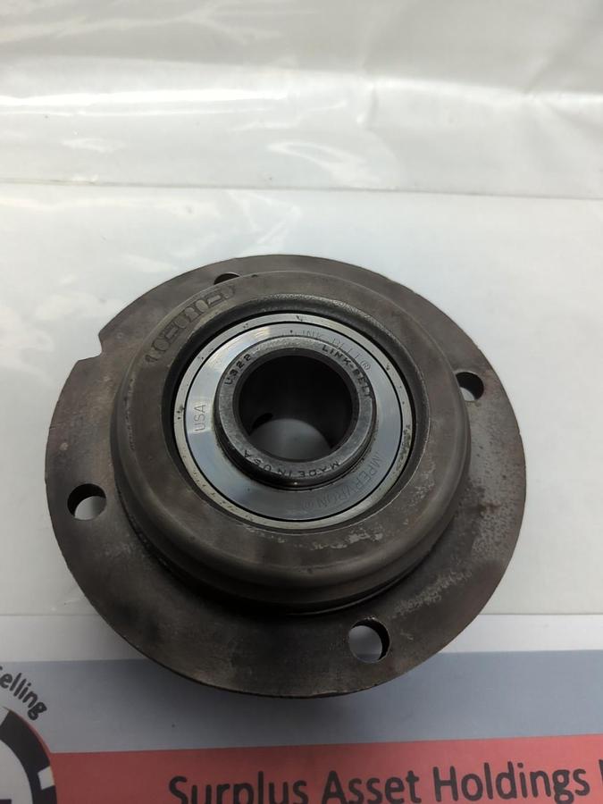 Used LINK BELT,FCU-322,FLANGE BEARING 4-BOLT 1-3/8 INCH BORE PRE-OWNED