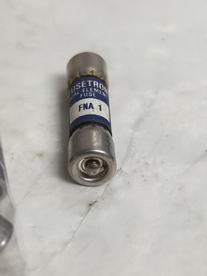 Used COOPER BUSSMANN,FNA 1,FUSETRON 1 AMP FUSE LOT OF 120 PRE-OWNED