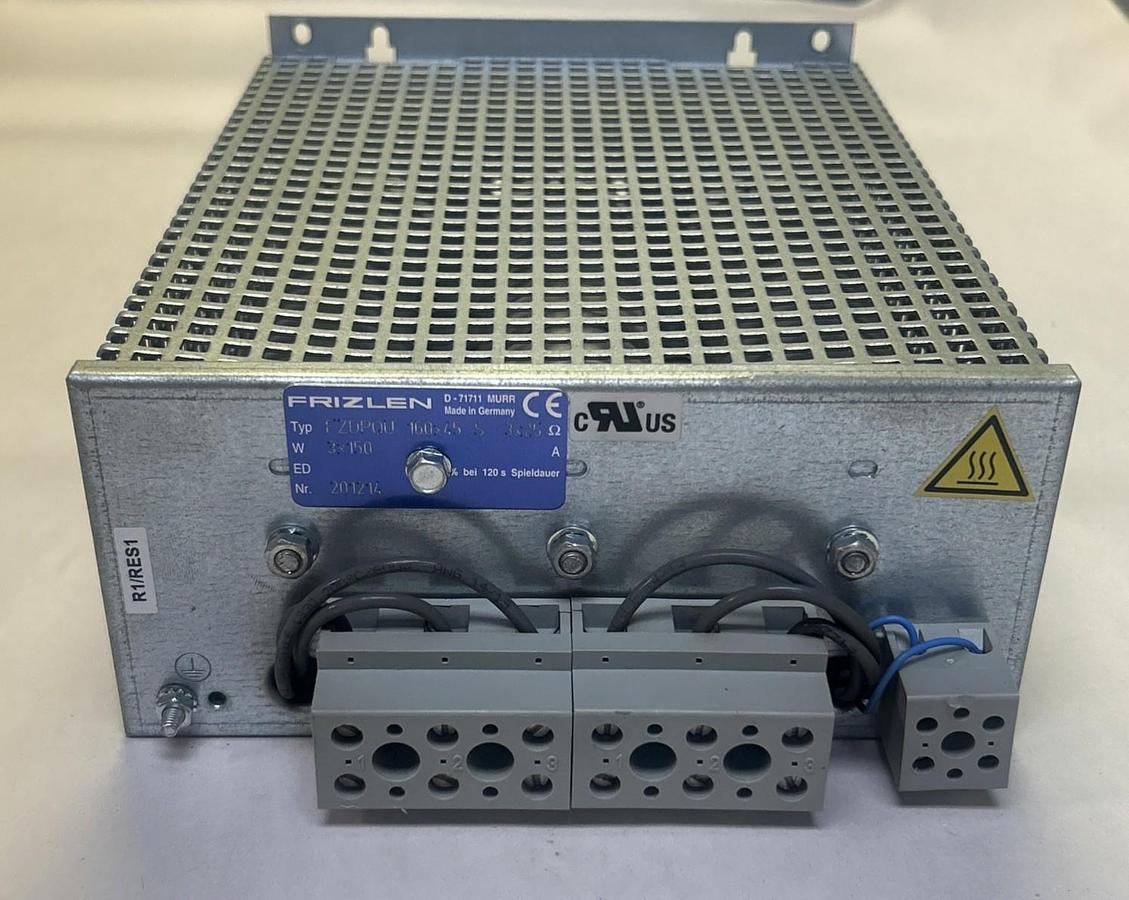 Used FRIZLEN,FZDPQU 160X45 S 3X25,RESISTOR 3 PHASE 150 W 25 OHMS