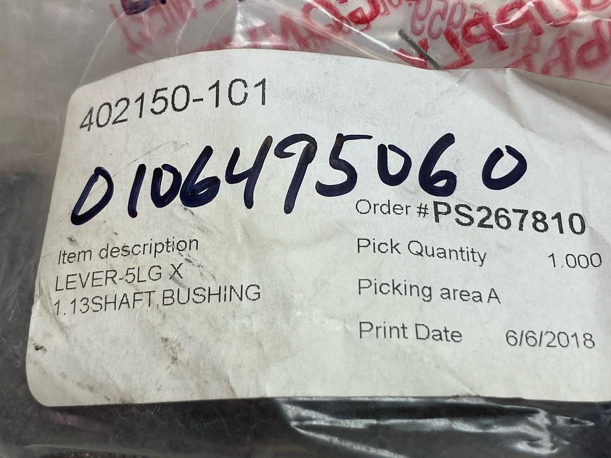 Ashhandling System,402150-101,Lever-5LG X 1.13Shaft Bushing