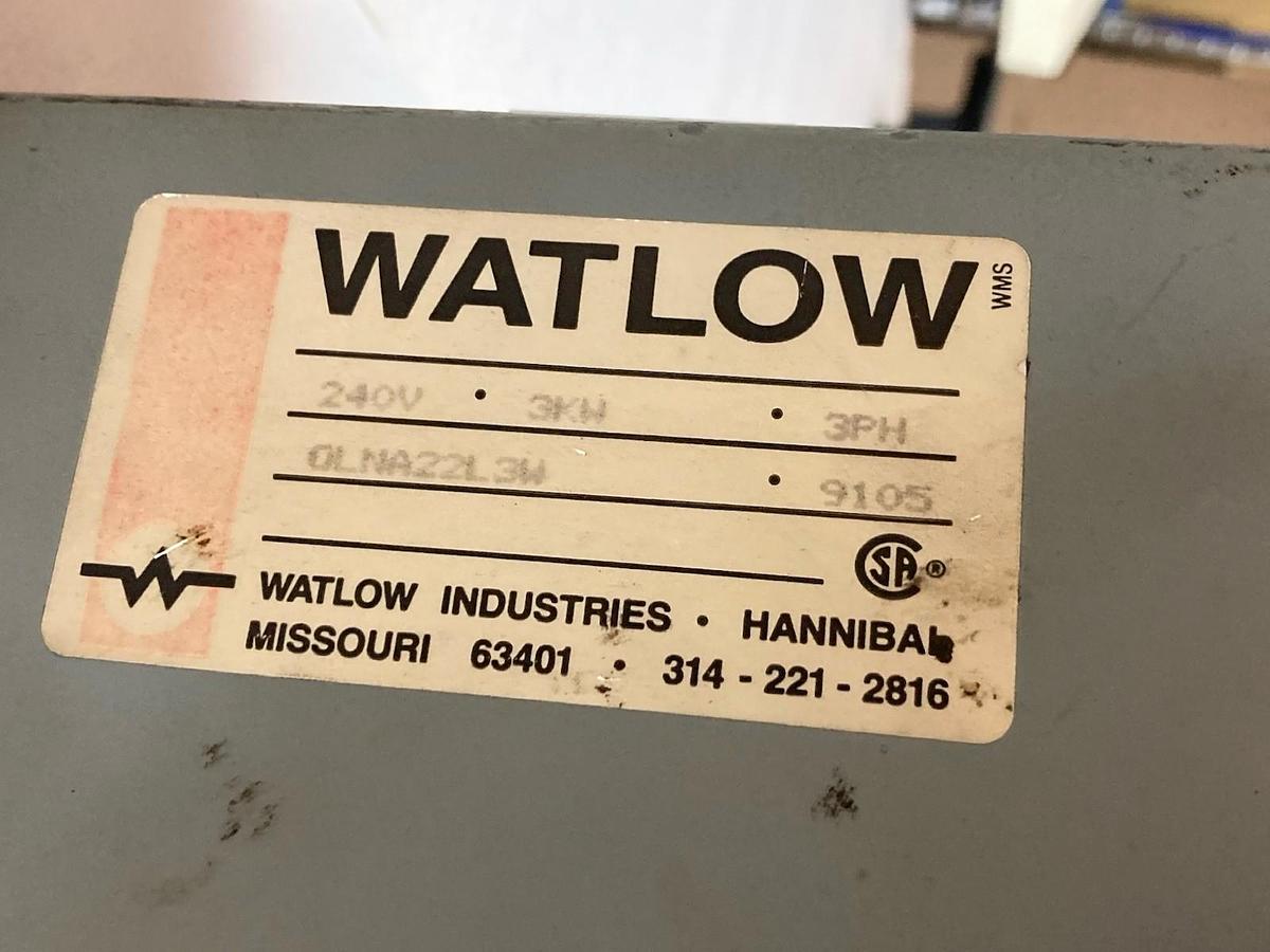 Used Watlow,OLNA22L3W,3-Phase Immersion Heater 240V 3kW