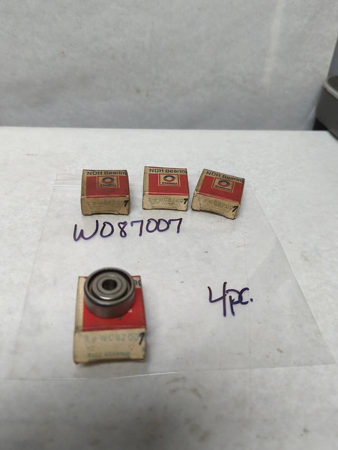 NDH DELCO,W087007,BALL BEARING LOT OF 4 NOS