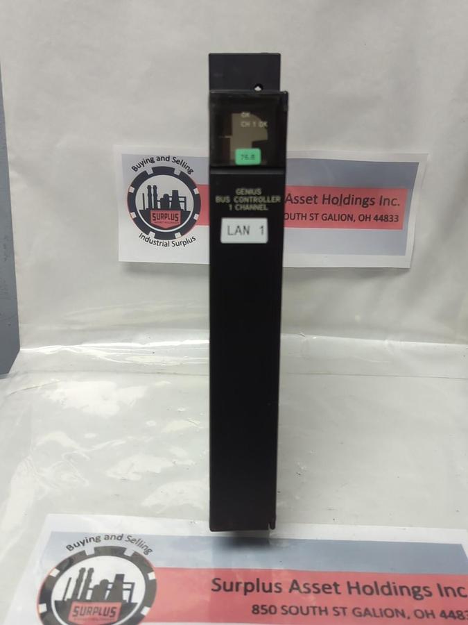 Used GE FANUC,IC697BEM731G,GENIUS BUS CONTROLLER 1-CHANNEL PRE-OWNED