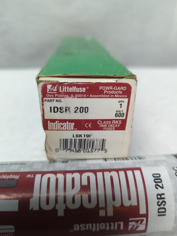 LITTELFUSE,IDSR 200,INDICATOR 200 AMP FUSE NOS