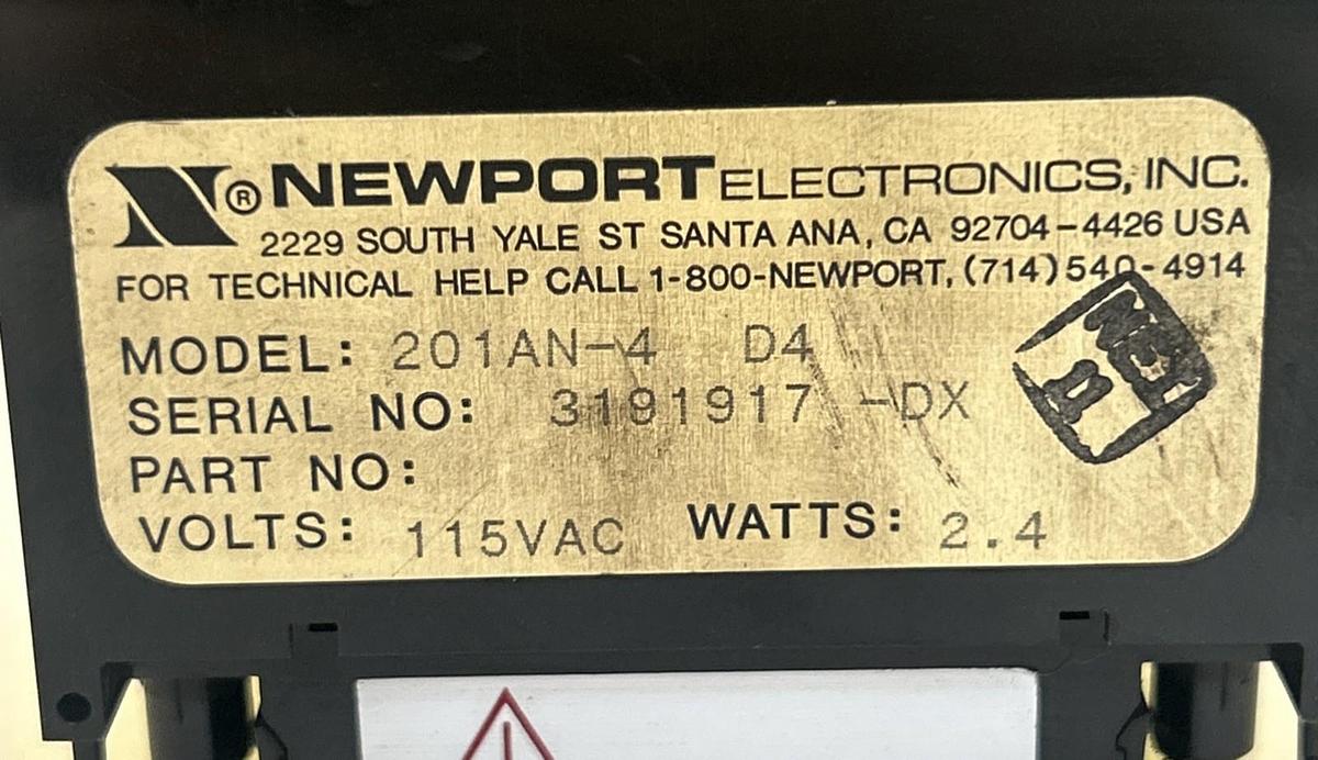 Used NEWPORT,201AN-4,DIGITAL PANEL METER 115V 2.4W