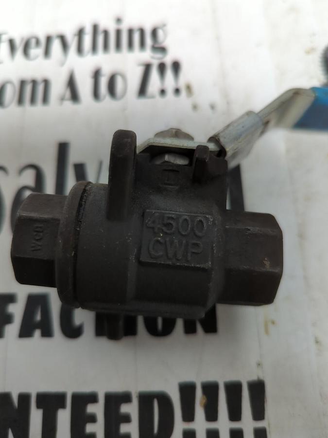 JAMESBURY,4500 CWP,3/8 INCH WCB BALL VALVE NOS