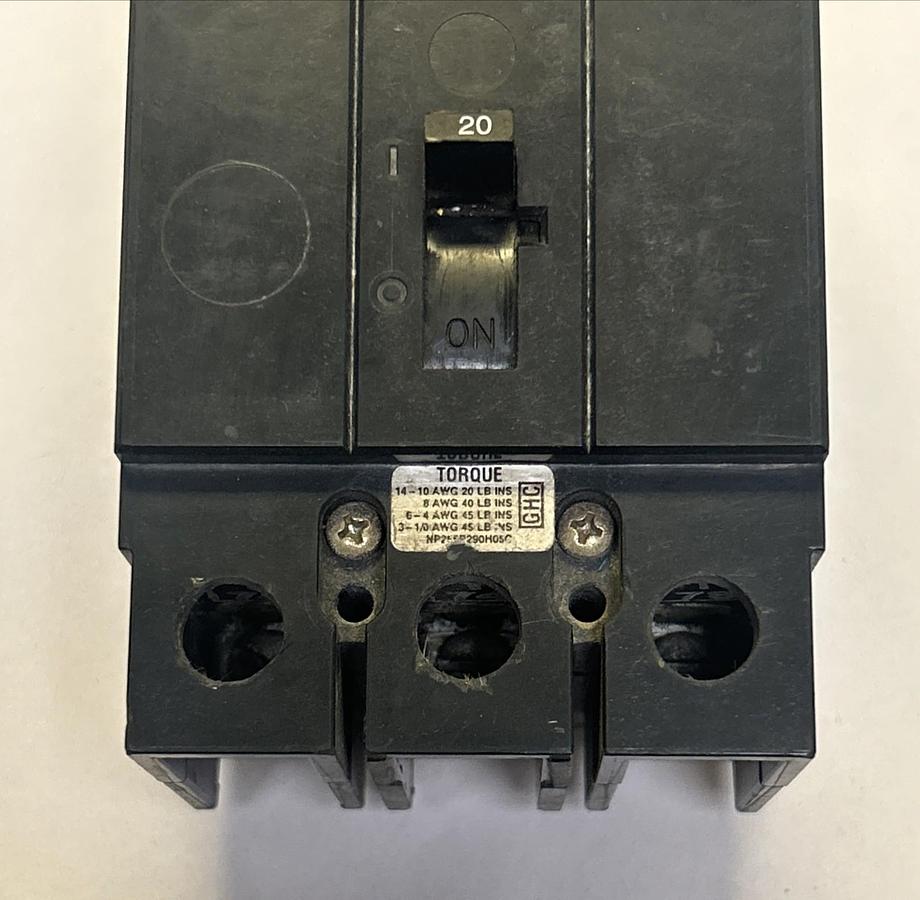 Used CUTLER-HAMMER,GHC3020,CIRCUIT BREAKER 20A 480V 3P