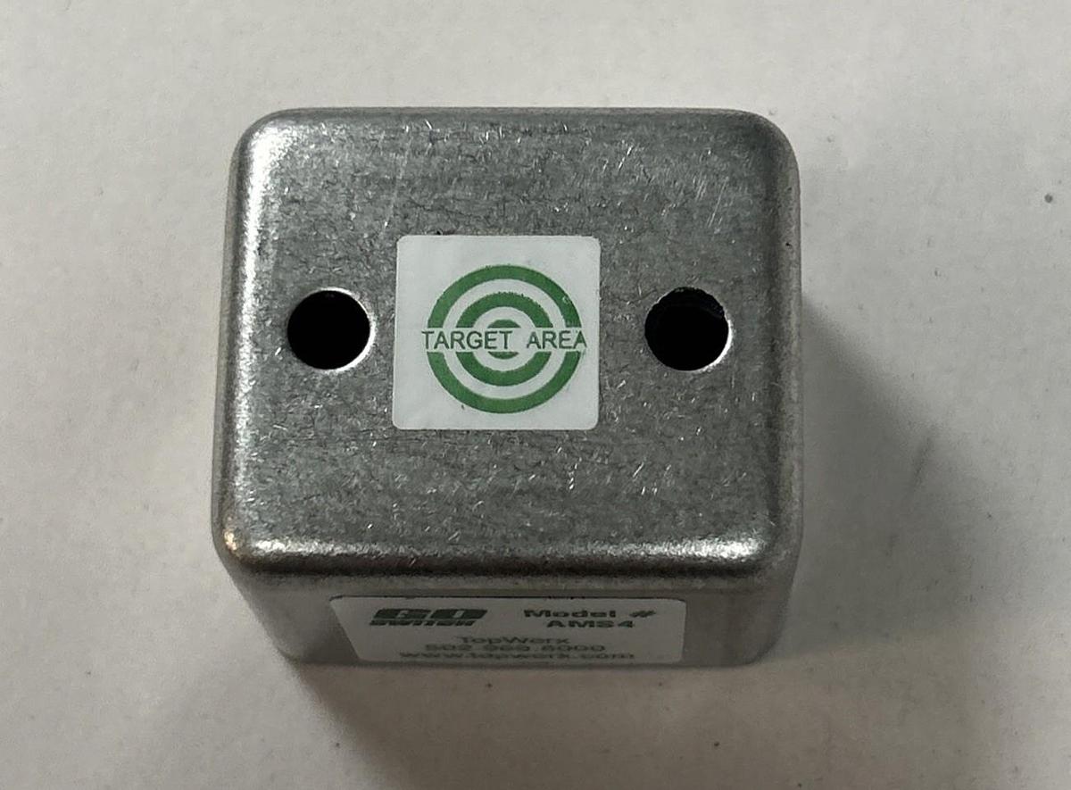 Used TOPWORX GO SWITCH,AMS4,STAINLESS STEEL COVERED TARGET MAGNET