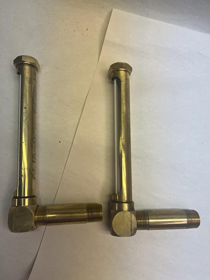 UNBRANDED,5",Sight Glass Oiil Level Indicator 5/8" NPT lot of 2