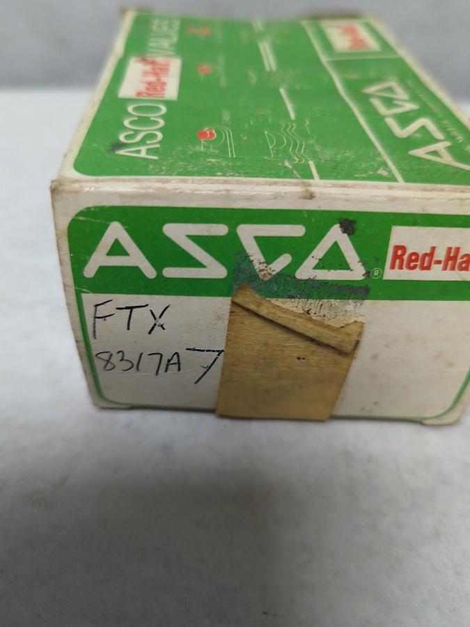 ASCO,FTX 8317A7,PNEUMATIC SOLENOID VALVE 1/4 INCH 110/120V 50/50HZ NOS