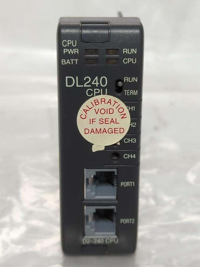 Used AUTOMATION DIRECT,DL240 CPU,PROCESSOR MODULE PRE-OWNED