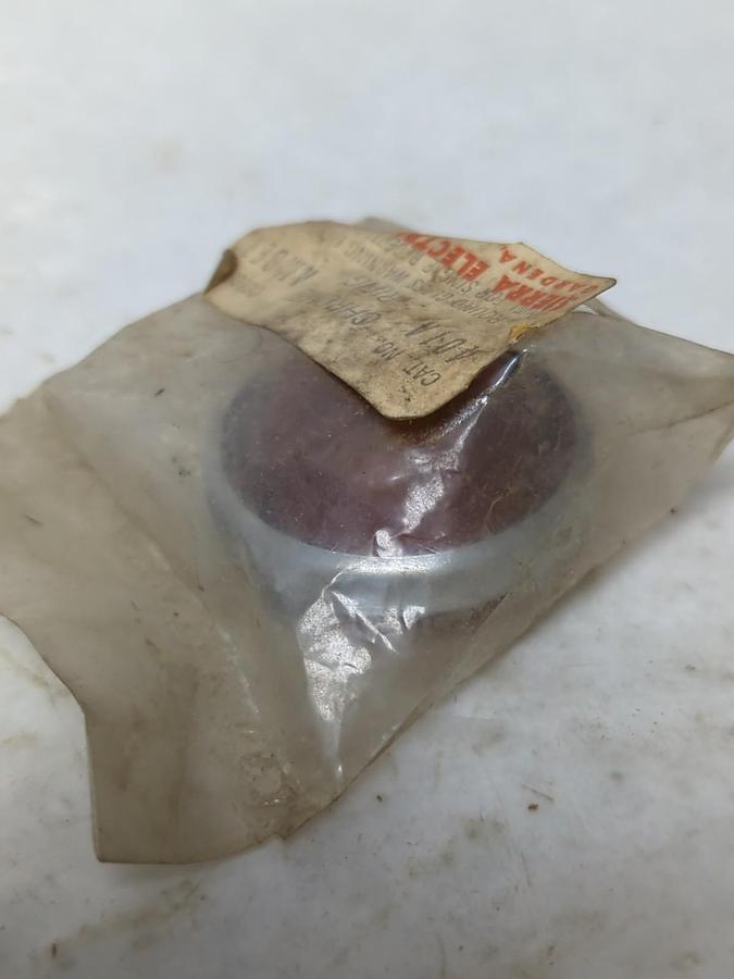 SIERRA ELECTRIC,A01A,AMBER LENS COVER WITH CHROME RING NOS