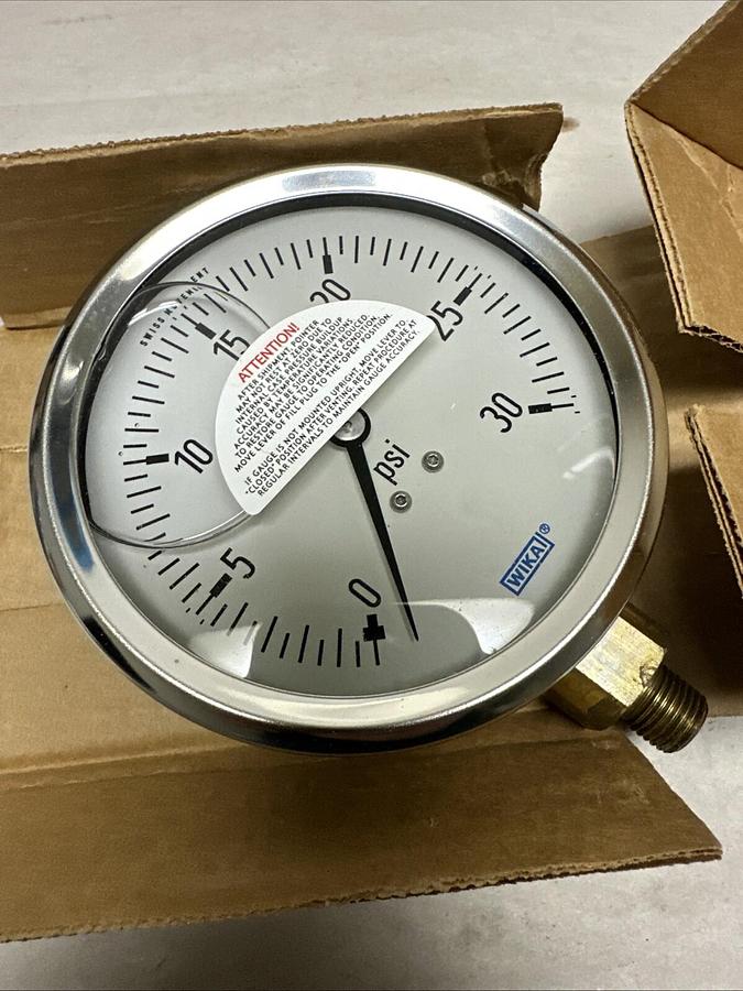 Used Wika,213.53 4",30PSI Gauge NEW