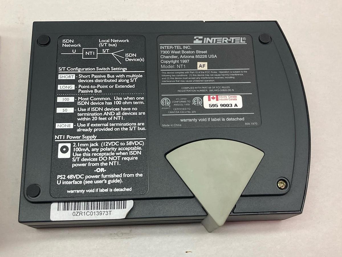 Used Inter-Tel,NT1 900.2001,Power Supply