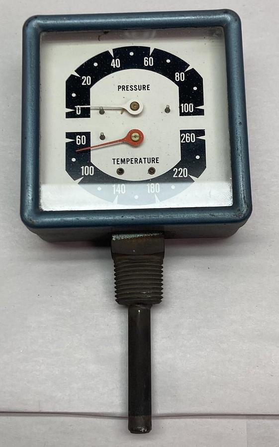 Unbranded,Dual Pressure (0~100 PSI) Tempurature (60~260 °F),Thermometer Gauge