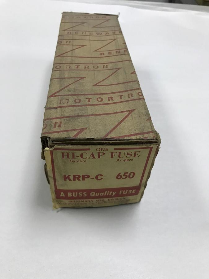 Used Bussmann,KRP-C,Hi Cap Fuse 650 AMP Factory Sealed NOS