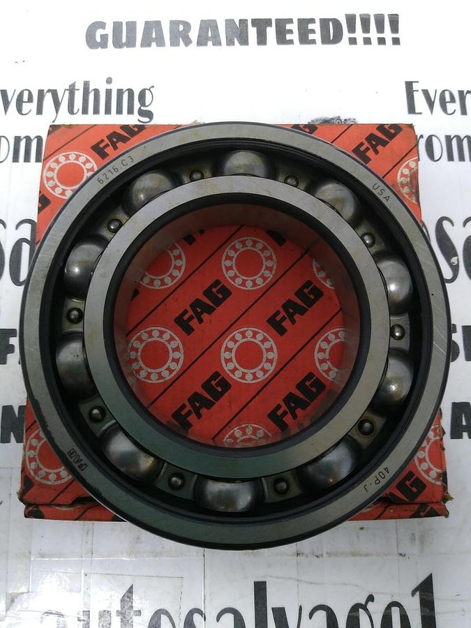 FAG,6216-C3,Deep Groove Ball Bearing NOS