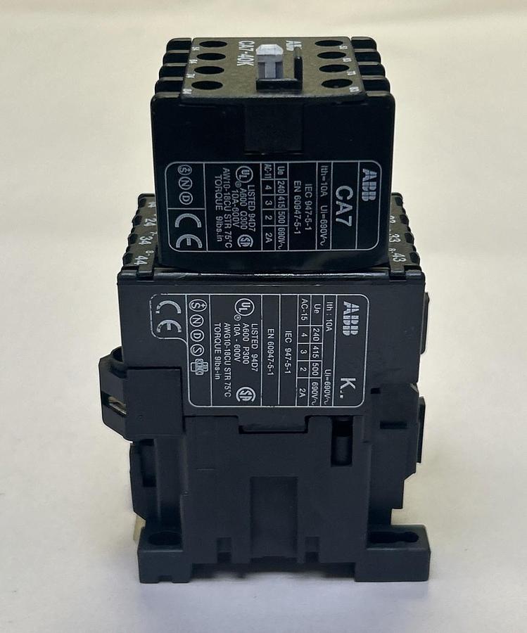 Used ABB,CA7-40K,CONTACTOR 110/120V COIL