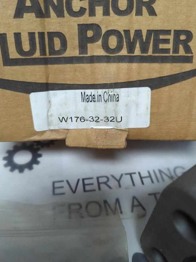 ANCHOR FLUID POWER,W176-32-32U,ELBOW SOCKET WELD PIPE FLANGE 4-BOLT NOS