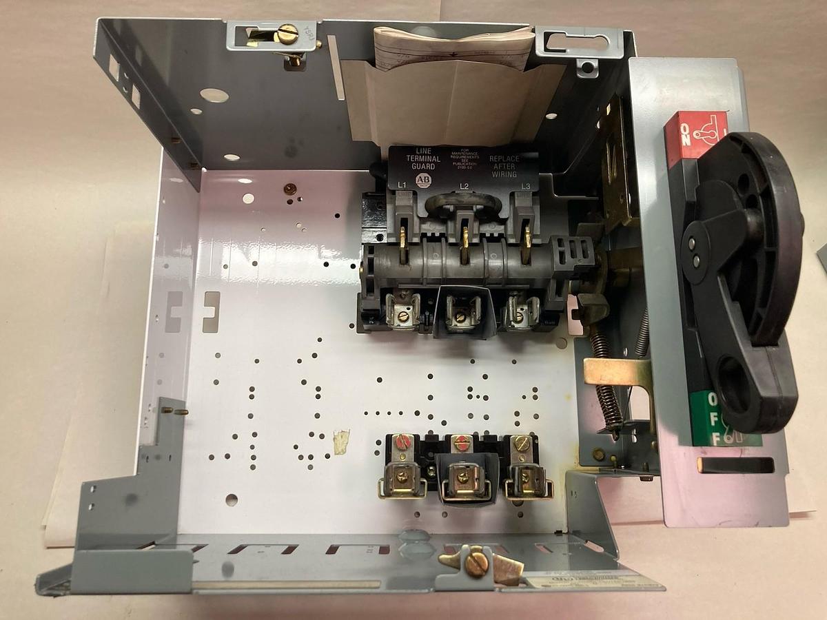 Used Allen-Bradley,2196,12 INCH MCC Disconnect Feeder Bucket 15kVa 240V