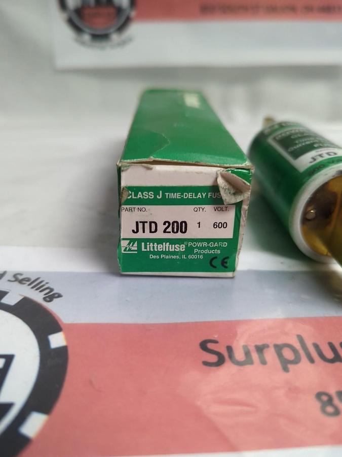 LITTELFUSE,JTD200,TIME DELAY CLASS J 200 AMP FUSE NOS
