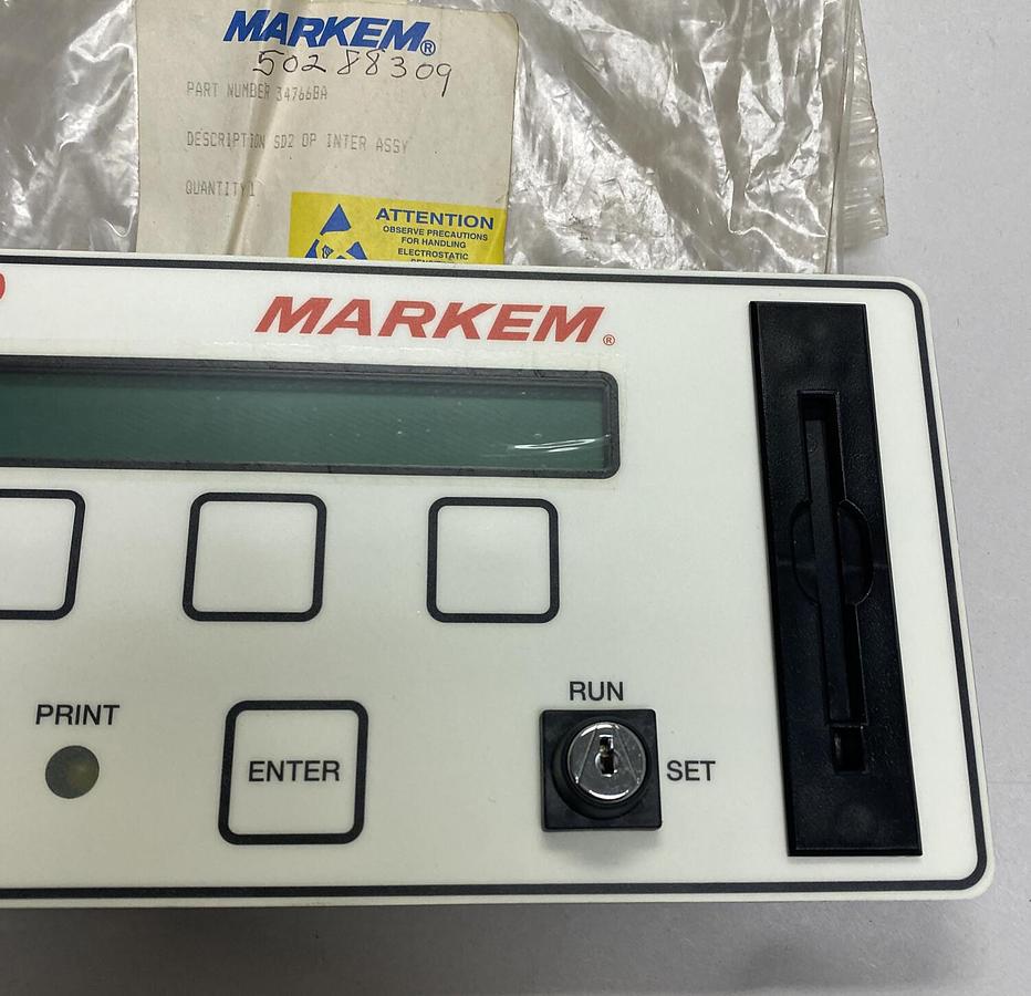 MARKEM,34766BA,SMART DATE 2 OPERATOR INTERFACE PANEL NEW