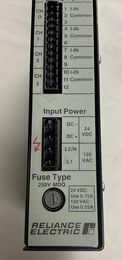 Used Reliance Electric,61C345A,Analog Input Module 4-Point 4-20mA Refurbished