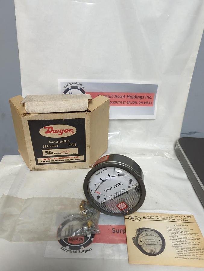 DWYER,2010,MAGNEHELIC PRESSURE GAUGE NOS