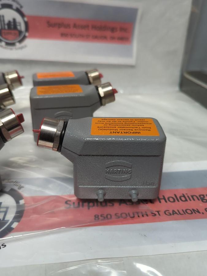 HARTING,10E-F-S,10-PIN CONNECTOR 16A 500V 60V 3 LOT OF 6 NOS