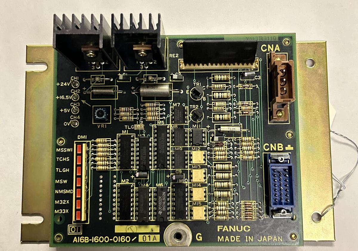 Used FANUC,A16B-1600-016 /A16B-1600-0160/01A, SERVO CONTROL MODULE