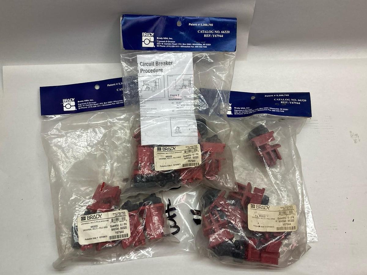 Brady,66320,Universal Multi-Pole Circuit Breaker Lock-Out LOT OF 16