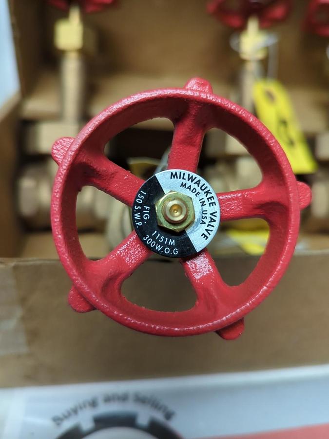 MILWAUKEE,FIG 1151M,GATE VALVE 150SWP 300WOG 1 INCH LOT OF 4 NOS