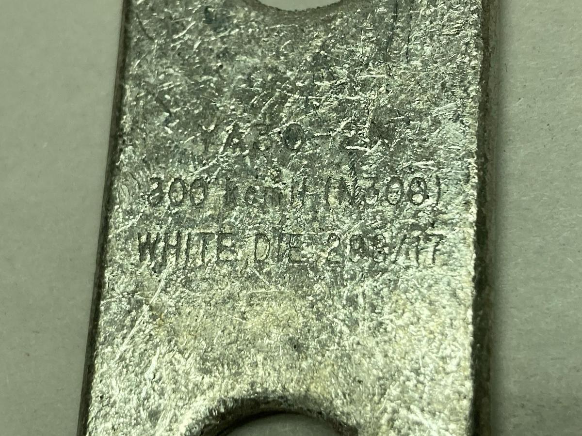 Used Burndy,YA30-2N,Belled Hylug Yellow Compression Terminals