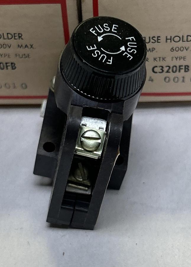 CUTLER-HAMMER,C320FB,FUSE HOLDER LOT OF 2 NOS