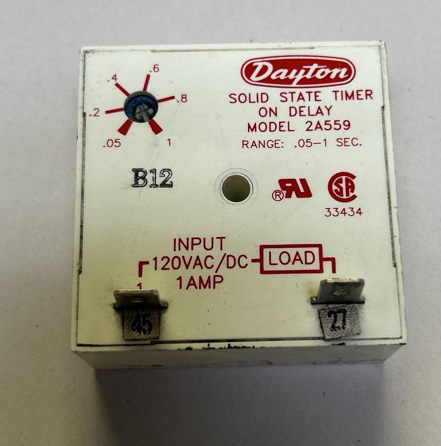 Used DAYTON,2A559,SOLID STATE TIMER LOT OF 3