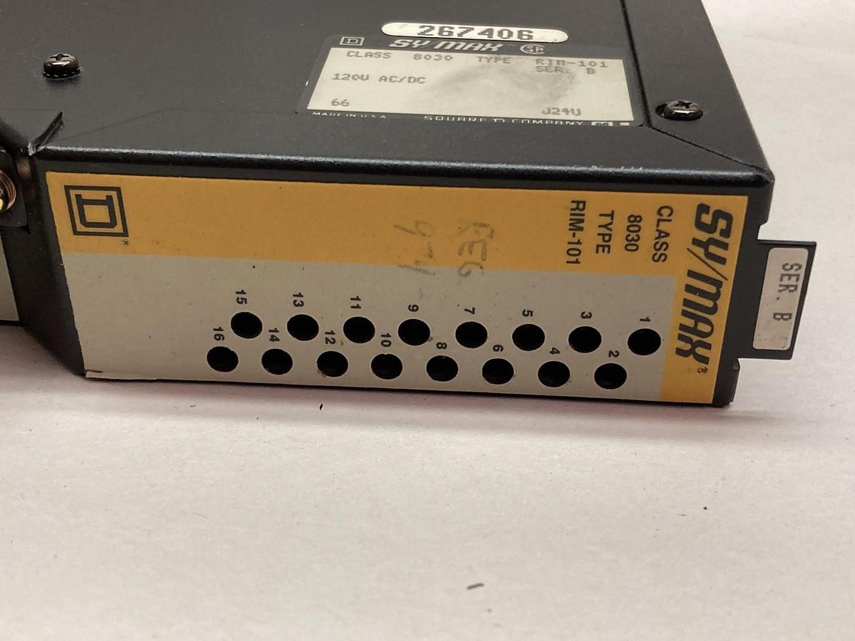 Used Square D Symax,8030RIM-101,Input Module Ser B