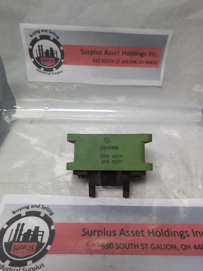 Used GE,22D153G2,COIL 110V 60CY 90V 50CY PRE-OWNED