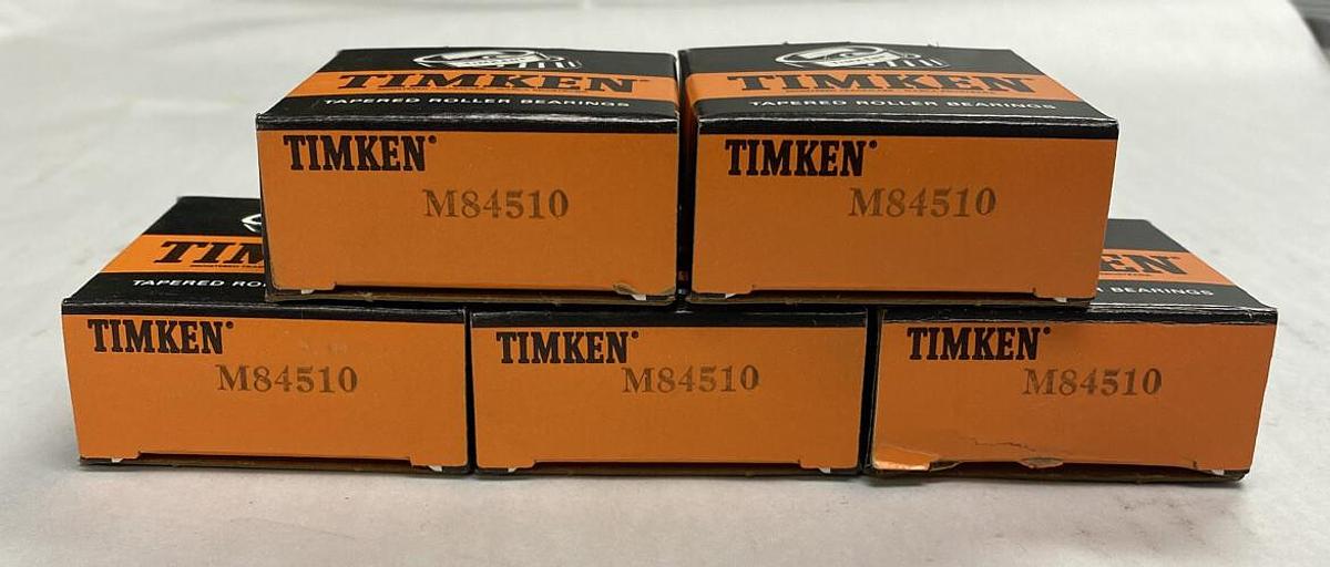 Used Timken,M84510,Roller Bearing Lot of 5 NOS