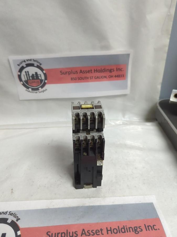 Used ALLEN BRADLEY,100-A09NZ*3,CONTACTOR WITH 195-FA31 PRE-OWNED