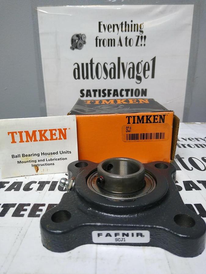 Used Timken Fafnir,SCJ1,Flange Bearing 1 INCH Bore NOS