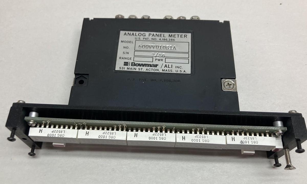 Bowmar/Ali,600VV010S1A,Analog Panel Meter