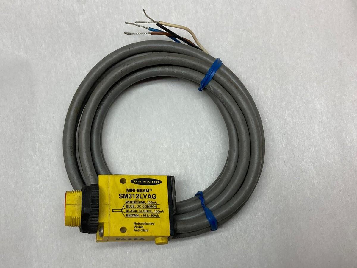 Used Banner,SM312LVAG,Photoelectric Sensor