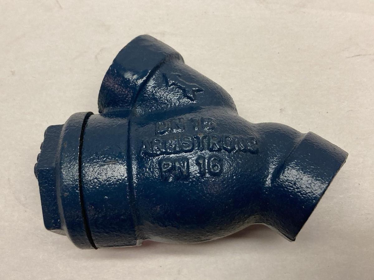 Used Armstrong,DN15 PN16,Cast Iron Y-Strainer 1/2 Inch NPT 250 WP