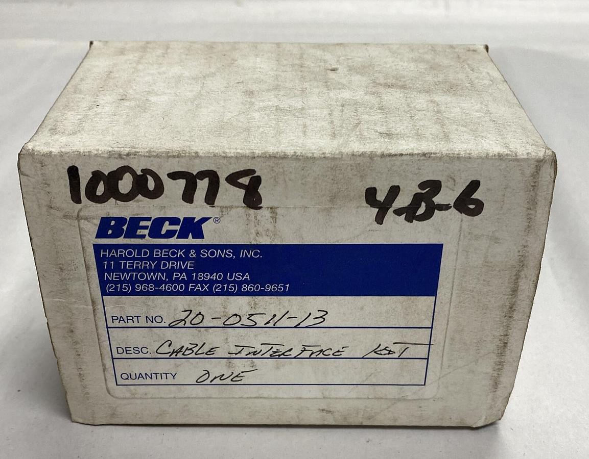 Beck,20-0511-13,Cable Interface Kit NOS