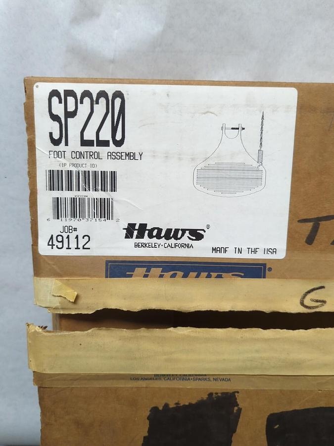 HAWS,SP220,FOOT CONTROL ASSEMBLY NEW