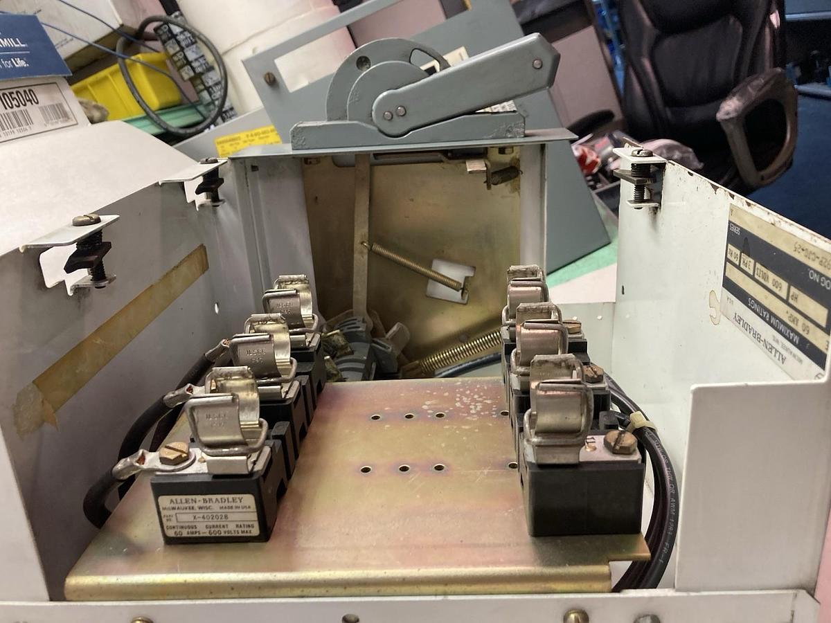 Used Allen-Bradley,2192F,12 Inch Fused Disconnect MCC Bucket 60A 600V 60Hz