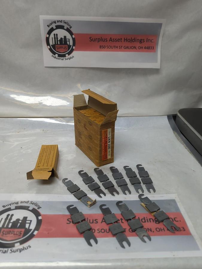 COOPER BUSSMANN,LKN 100,SUPER-LAG FUSE LIKE 250V LOT OF 50 NOS